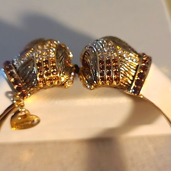 Bracelet Cuff Bangle Shih Tzu Dog Puppy BRADFORD Exchange Swarovski - Picture 6 of 12